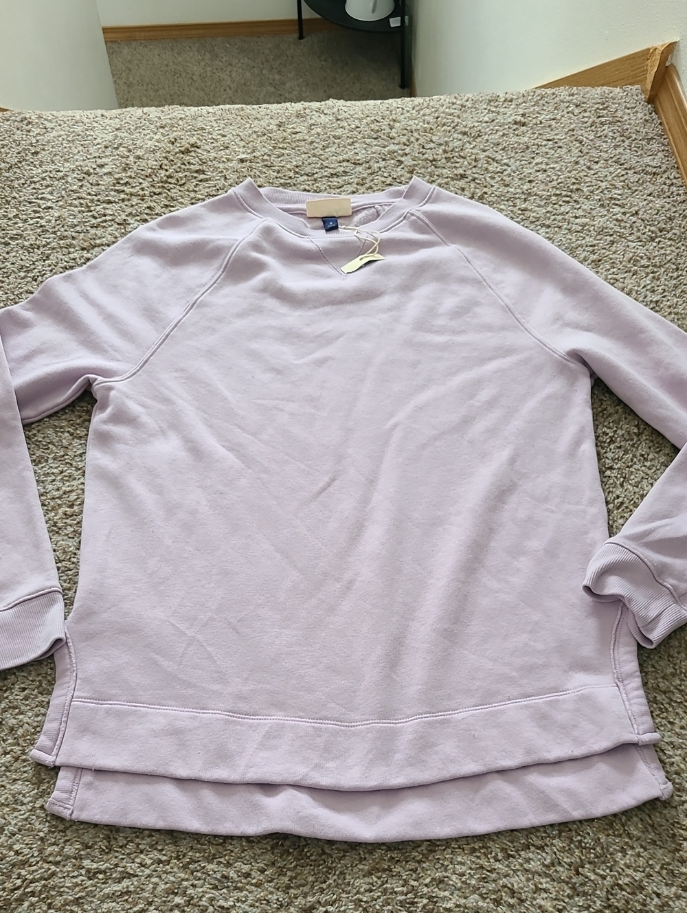 Universal Thread Light Lilac Crewneck Pullover Sweatshirt